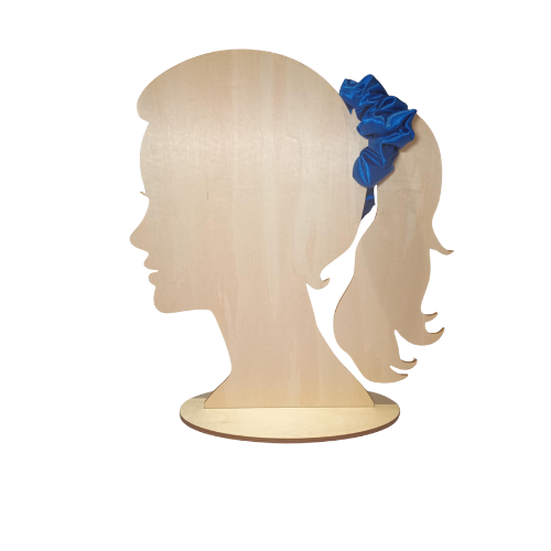 Adult Satin Blue Scrunchie