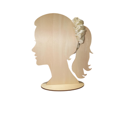 Adult Satin Ivory Scrunchie