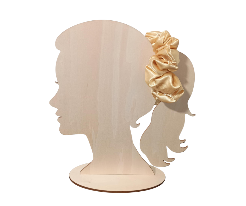 Adult Satin Gold Scrunchie