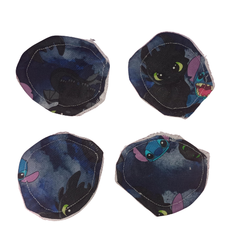 Reusable Make Up Wipes Stitch & Toothless