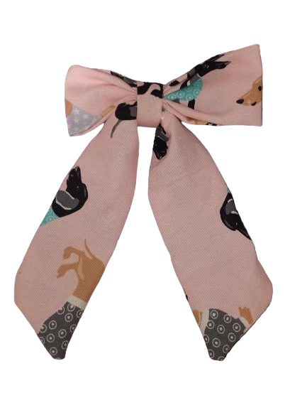 Bow Dashound's Unlicensed Hair Clip