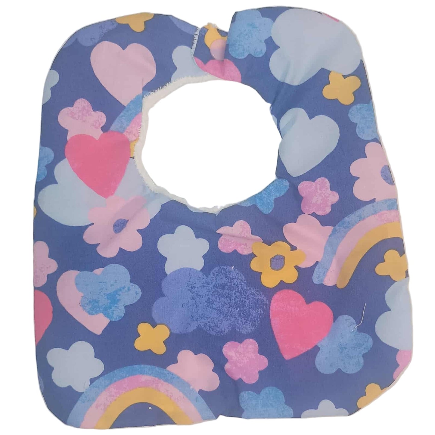 Baby Bib Unlicensed Hearts & Rainbows