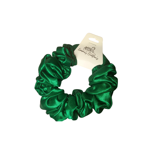 Adult Satin Emerald Scrunchie