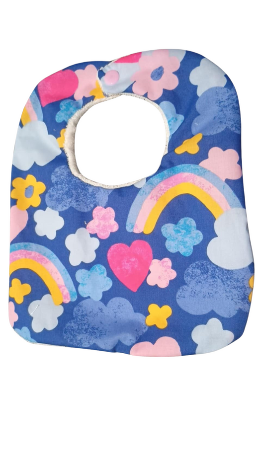 Baby Bib Hearts & Rainbows