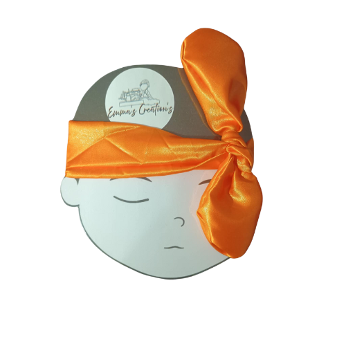 Headband Baby Satin Orange