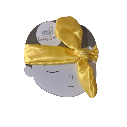 Headband Baby Satin Yellow