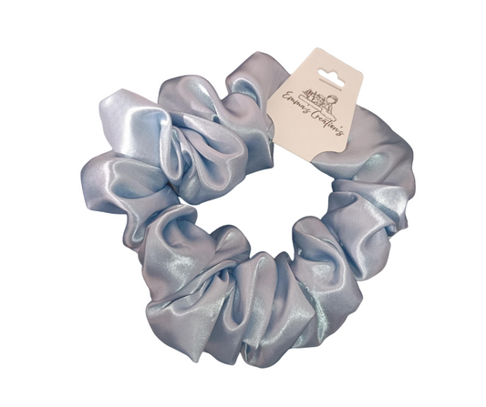 Adult Satin Baby Blue Scrunchie