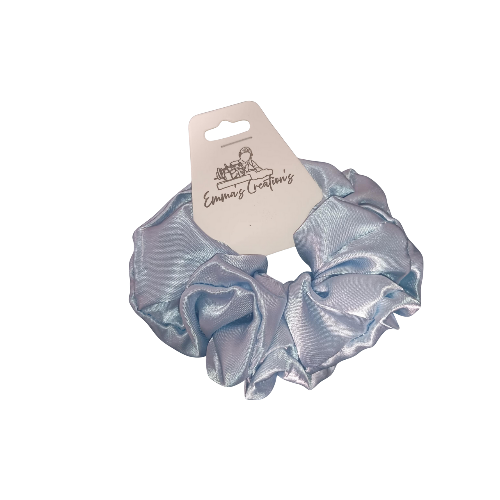 Toddler Satin Baby Blue Scrunchie