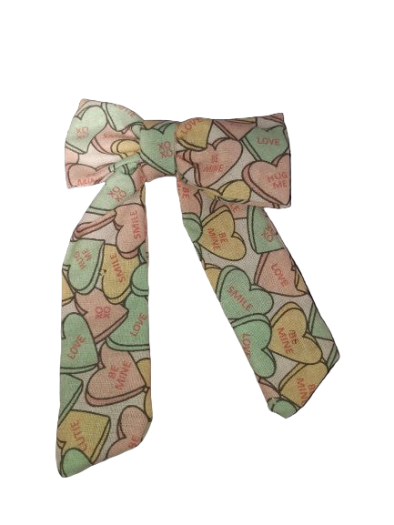 Bow Love Heart Lollie Unlicensed Hair Clip