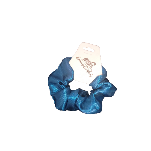 Toddler Satin Dark Teal Scrunchie
