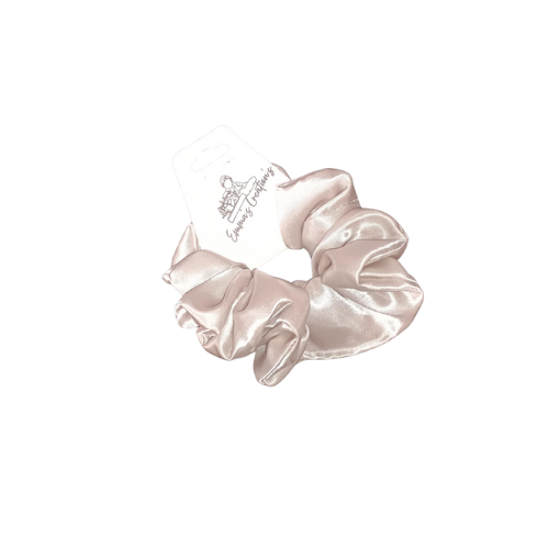 Toddler Satin Cream Beige Scrunchie