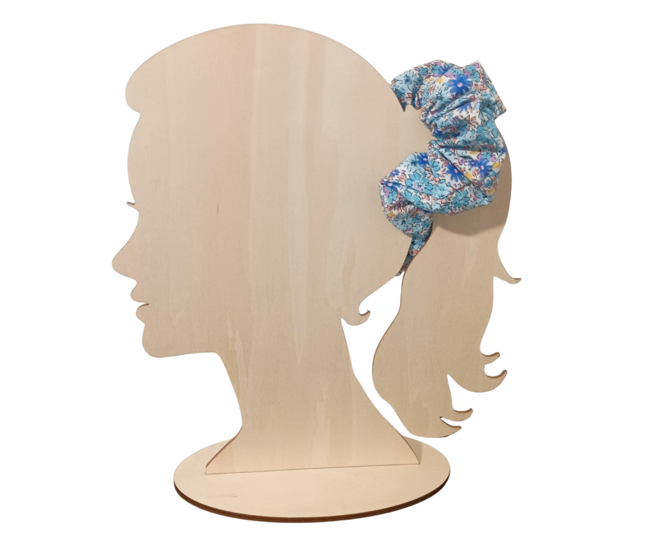 Adult Blue Flower's Scrunchie