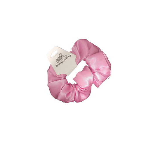 Toddler Pink Satin Scrunchie