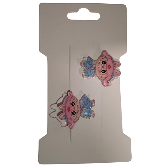 Mini Hair Claw's Labubu Pink Princess