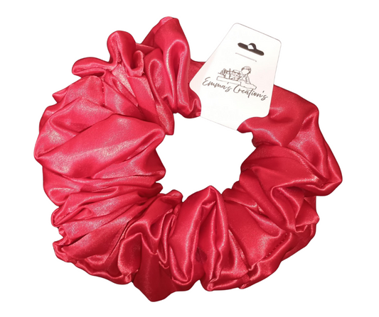 Adult Satin Red Scrunchie