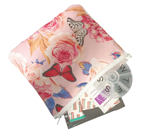 First Aid Kit Butterflys and Flowers